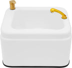 Acrylic Massage Foot Bath Tub with Handheld Shower Head, 527 Oz Large Capacity Foot Bath Massager Soaking Tub, Pedicure Foot Spa with Foot Drain Valve for Home, Beauty Salon, Feet Stress Relief
