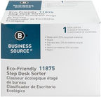 Business Source 6-Slot Inclined Desk Step Sorter