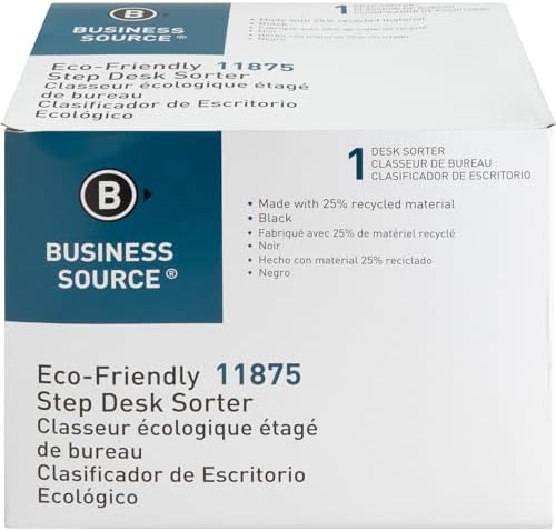 Business Source 6-Slot Inclined Desk Step Sorter