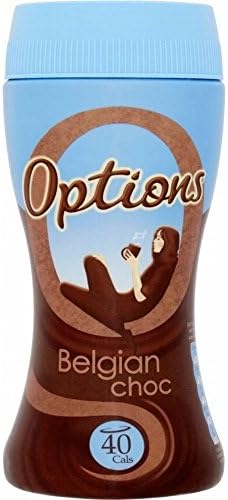 Options Belgian Chocolate Instant Hot Chocolate Drink (220g) - Pack of 2