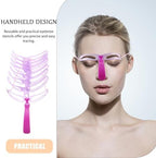 Frcolor Brow Template Handle Eyebrow Styling Stencil Kit 8 Kinds Reusable Precision Eyebrow Grooming Tool DIY Makeup and Natural Defined Eye Brow