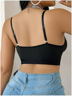 MakeMeChic Women's Plus Size Bras Floral Lace Bralettes Sexy Bra Deep V Neek Front Closure Underwear
