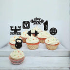 24PCS Gym Theme Cupcake Toppers Weight Lifting Workout Cake Topper Decoration for Fitness Theme Birthday Party Strong Bodybuilding Theme Party Supplies