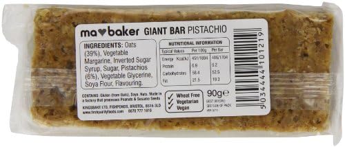 Ma Baker Giant Bar Pistachio 90 g (Pack of 20)