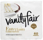 Vanity Fair Napkins Entertain Classic 3-ply, 60 Count, Pack of 2