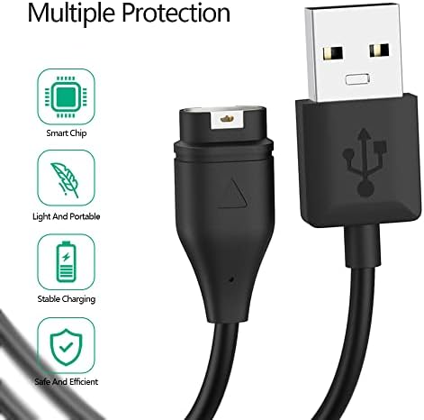 AWINNER Compatible for Garmin Watch Charger Cable (2 Pack)
