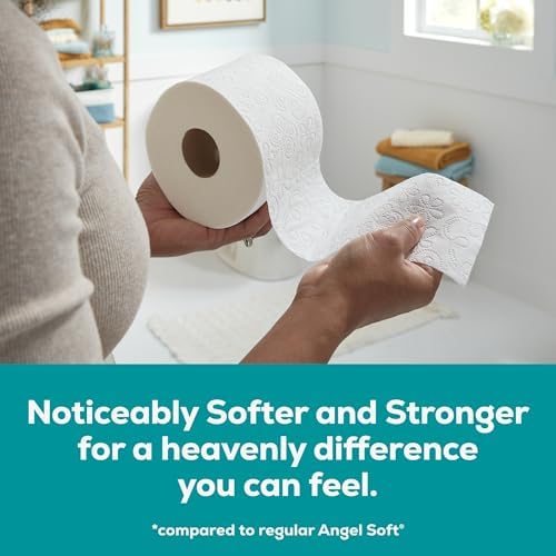 Angel Soft Ultra Toilet Paper, 36 Mega Rolls = 144 Regular Rolls, 2 Ply Toilet Tissue
