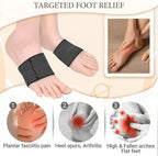 Nogeqi 2 Pairs Foot Arch Support Sleeves, Arch Support Brace Foot Compression Sleeve for Flat Feet, Heel Spurs Feet Care Pain Relief (S)