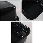 Kekow 14 Quart Plastic Dish Pan, Black Washing Basin, Black
