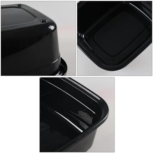 Kekow 14 Quart Plastic Dish Pan, Black Washing Basin, Black