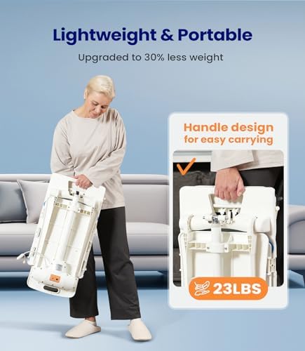 VOCIC Lightweight Electric Chair Lift, Lift Elderly from Floor, Remote Control Floor Lift, Fall Assist Devices, Item Weight 23 LBS, Support Up to 300 LBS, Waterproof Suction Cups, AX07