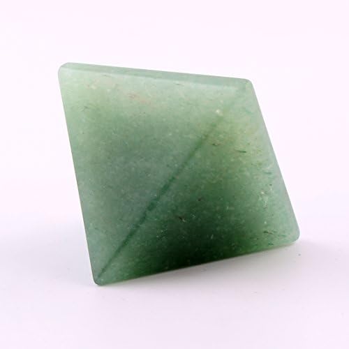 Green aventurine 1.5inch Natural Pyramid Carved Chakra Healing Crystal Reiki Stone Top Quality Gemstone Radiation Deflection Home Decor Gift Decoration Crafts (Green aventurine)