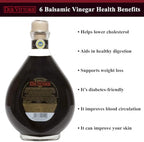 Due Vittorie Oro Gold Balsamic Vinegar of Modena. Highest score from The Consortium of Modena - 16.91fl oz / 500ml - Pack of 1