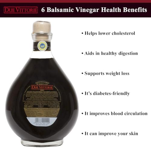 Due Vittorie Oro Gold Balsamic Vinegar of Modena. Highest Score from the Consortium of Modena - 16.9 Fl Oz