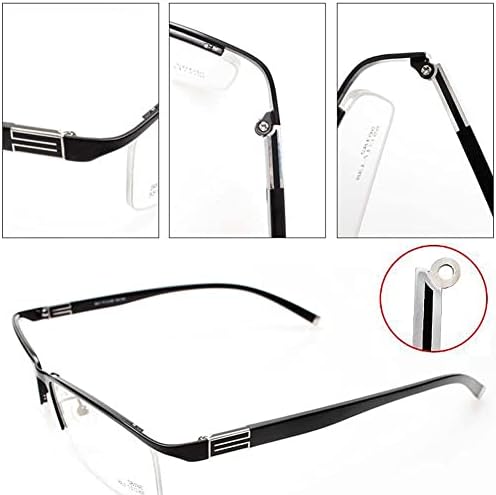 GERRIT glasses arms, Eyewear Leg, Glasses Temple, 1 Pair Black Universal Eyeglass Temples Metal Plastic Single Tooth Glasses Replacement Arms Sunglass Replacement Parts