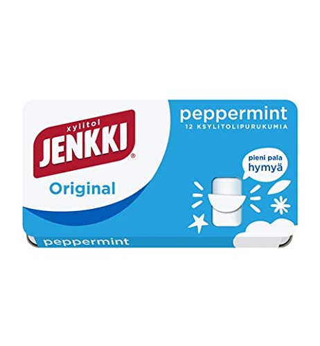 Cloetta Jenkki Xylitol Original Peppermint Chewing gum 8 Box of 18g