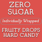 Sugar Free Hard Candy – Assorted Fruit Flavors – Individually Wrapped Fruity Drops Zero Sugar Candy Variety 14 Ounce