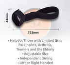Aidapt Utensil Strap, Adjustable Size. Ideal for Those with Limited Grip, Parkinson's, Arthritis, Tremors and The Elderly. Aids Independent Dining. use with The Aidapt Bendable Cutlery Range