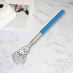2PCS Stainless Steel Back Scratcher,Portable Retractable Long Reach with Non-Slip Rubber Handle,Ergonomic Design for Arthritis Relief,Travel-Friendly Durable Set