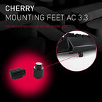 Cherry AC 3.3, Aluminium Ergonomic Palm Rest and Detachable Feet, Original Accessories for Cherry MX Board 3.0 S Gaming Keyboard, Quickly Attached, Black
