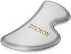 STICKON Stainless Steel Gua Sha Scraping Massage IASTM Soft Tissue Mobilization Tool (B Shape)