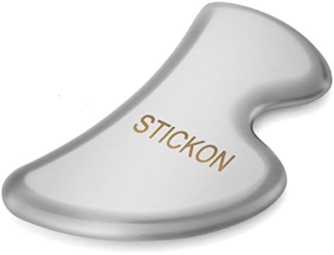STICKON Stainless Steel Gua Sha Scraping Massage IASTM Soft Tissue Mobilization Tool (B Shape)