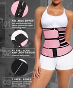 Lover-Beauty Waist Trainer for Women Belly Fat Workout Waist-Trainer Double Belts Neoprene Corset Waist Cincher Trimmer