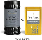 Tea Forte Decaf Breakfast Premium Loose Leaf Caffeine-Free Black Tea Blend Canister, Makes 35-50 Cups