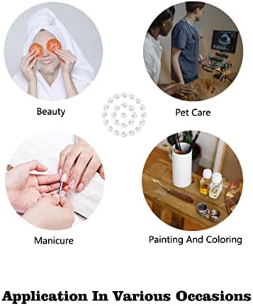 Large Disposable Nitrile Finger Cots, Non-allergenic No Powder Finger Protectors， Suitable for Beauty, Manicure, Massage,Electronic Repair 100 pcs(White)