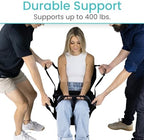 Vive Transfer Sling for Elderly & Disabled - Patient Transfer Lift Assist Device for Wheelchair - Transfer Board Alternative for Stairs, Chairs & Cars - Portable Stair Lift for Seniors & Adults