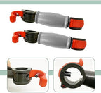 Crutch Hand Grips Kits, Elderly Solid Replacement Cushion Handles Cane Handgrips Adjustable Aluminum Crutch, 2 Pcs