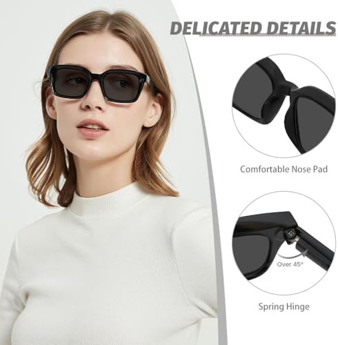 Oversized Reader Sunglasses Women Square Reading Sunglasses for Women, Stylish Large Reader Sunglasses Women UV400