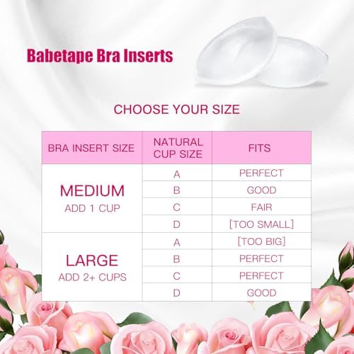 Silicone Bra Inserts-Clear Gel Push Up Breast Pads - Bra Padding Bust Enhancer Bust Push up Pads Swimsuit