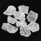 Clear Quartz Crystal Bulk, Raw White Quartz Crystal Stones for Wicca, Reiki, and Energy Healing Crystals, Witchcraft Supplies, Rocks for Tumbling, Calcite Crystal, Hypnotic Gems(1 Lb)