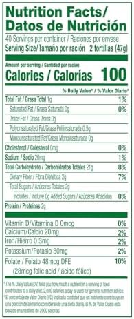 White Corn Tortillas, Gluten Free, Trans Fat Free, Bulk Soft Taco Size, 80 Count
