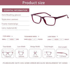 JOSCHOO 5-Pack Reading Glasses Blue Light Blocking Spring Hinge Readers for Men Women Computer Eyeglasses (5Clours-4, 0.5, x)