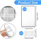 4 Pcs Page Magnifying Sheet 3X 5X Clear Lightweight Magnifier Flat Plastic Optical Fresnel Lens Handy Card Size Magnifier Bookmark for Seniors Reading Small Prints People with Low Vision