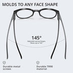 GIBLOGO Reading Glasses for Women/Men Eye Glasses Blue Light Reading Glasses Cheaters Eyeglasses