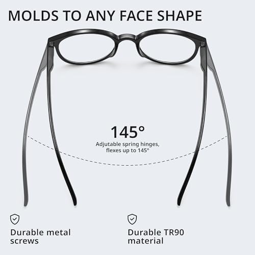 GIBLOGO Reading Glasses for Women/Men Eye Glasses Blue Light Reading Glasses Cheaters Eyeglasses