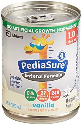 PediaSure Vanilla Standard Tube Feeding Formula, 8 oz. Can, Abbott Nutrition 67401, 1 Count