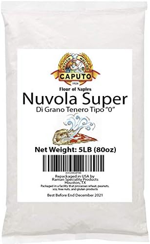Antimo Caputo Nuvola Super 0 Pizza Flour 5 Lb Repack - Italian Zero 0 Flour for Authentic Pizza Dough