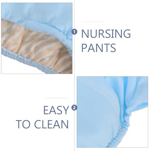 GLEAVI Elderly Nursing Underwear L Size, Washable Cotton Briefs with 80cc Leak Absorption, Breathable Anti-Leak Pants for Care and Multipurpose Use