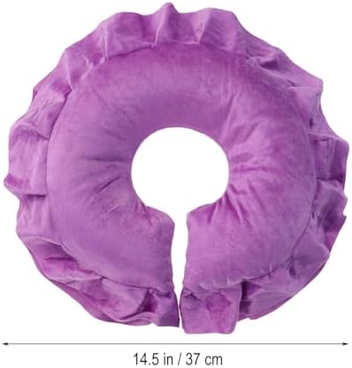 Amosfun Face Massage Pillow for Spa and Beauty Salon 2-Pack Soft Cotton Travel Cushion 11.81X11.02X3.93In Support Pillow for Face Down Massage and Relaxation