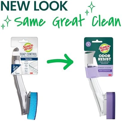 Scotch-Brite Soap Control Odor Resist Non Scratch Dishwand, 1 pack