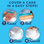 Satin Ice Fondant for Cake Decorating, Red (4.4 Ounce)