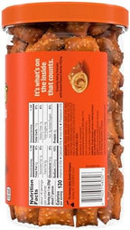 Reese's Filled Pretzels,Peanut Butter Pretzel Nuggets,Crunchy,Ready to Eat,Sweet and Salty Snack,18oz Jar,(Pack of 2)
