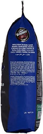 Caffe Vergnano Espresso Roast "Crema 800 Blend" Whole Bean Coffee | 2.2 Lb Bag (1 kilo) | Imported from Italy