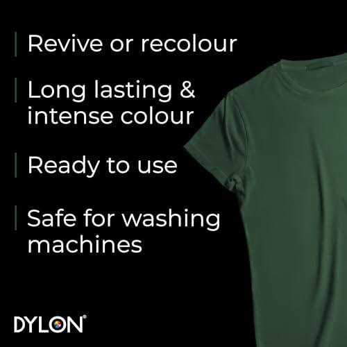 Dylon - Washing Machine Fabric Dye Pod for Clothes & Soft Furnishings, 350g (Pack of 1) - Forest Green