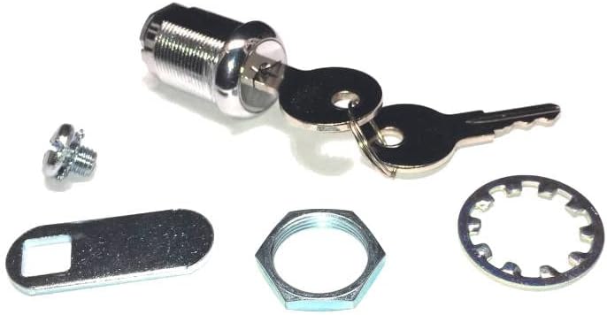 Lock & Keys for Rubbermaid Hygen Cleaning Carts 9T75, 9T76, 9T77, 9T78, 9T86; PN FG9T73M20000, 9T73M2