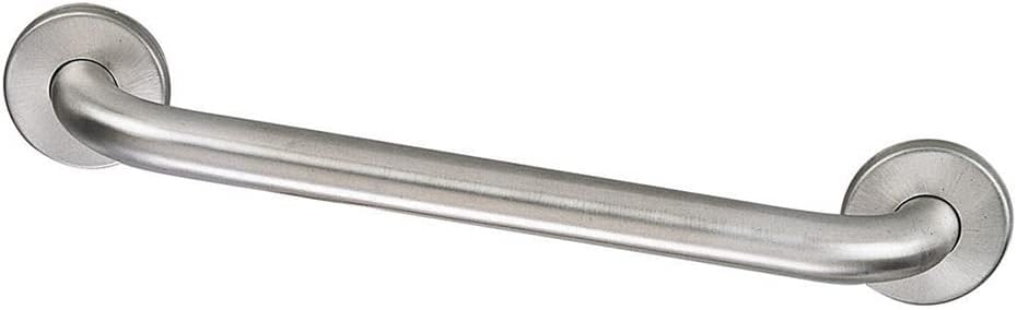 Design House Commercial Safety Grab Bar for Bathtubs and Showers - 24-inch Polished Stainless Steel Handicap Grab Bar, Design House 514067